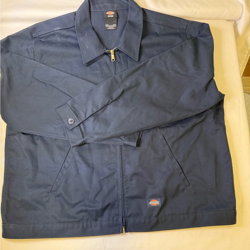 Dickies Men’s Navy Zip-Front Bomber Jacket